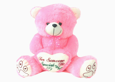 

Riya Enterprises Print Teddy-3 - 50 cm(Pink)