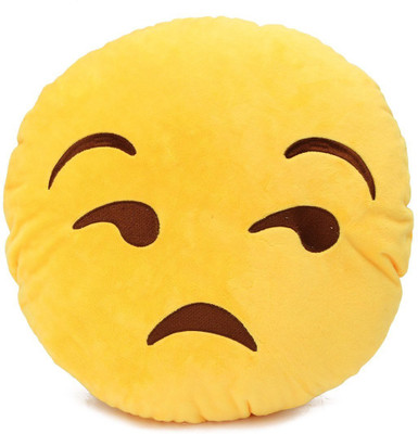 

Grab A Deal Lonely Smiley Cushion looking with Side Eyes - 12 inch(Yellow)
