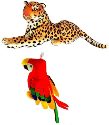 

VRV VRV Wild Animal Cheetah and Parrot - 25 cm(Muticolor)