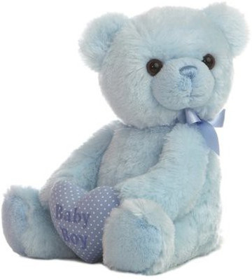 

Aurora World Comfy Blue Ba Boy Floral Bear Vase Holder - 12 inch(Blue)