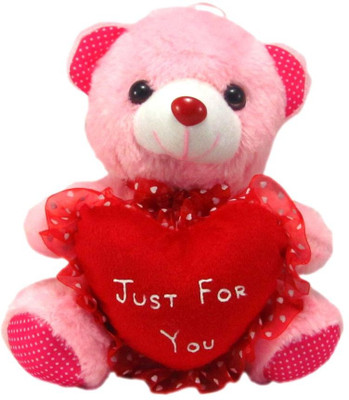 

Tickles Just For You Teddy With Heart - 24 cm(Pink)