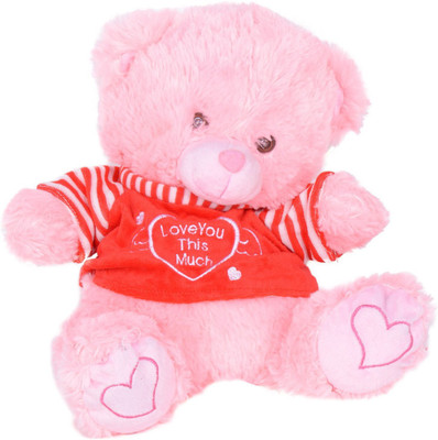 

Atorakushon Cute Musical Lighting Soft Lovely Teddy Bear - 32 cm(Multicolor)