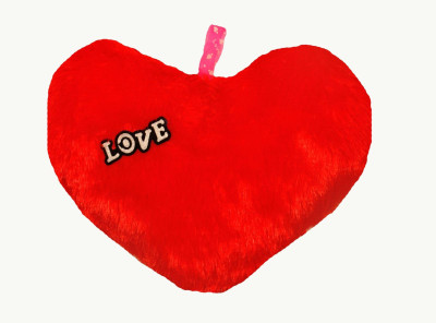 

Riya Enterprises Valentine With Love Heart Cushions - 40 cm(Red)