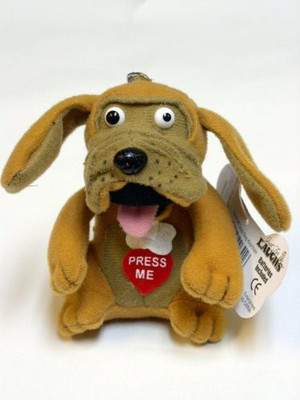 

Just For Laughs Crazy Dog Keychain(Brown)