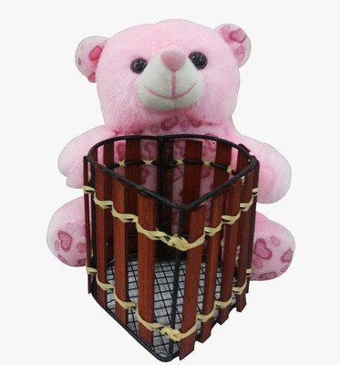 

Saugat Traders Teddy Bear Pen Stand - 6.3 Inch(Multicolor)