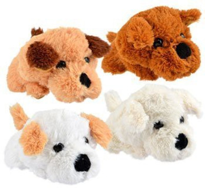 

Fuzzy Friends Bundle 4 Items 1 Each Whiteblondecreamand Brown Plush Dogs(White)