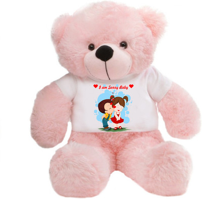 

Grab A Deal Big Teddy Bear wearing I am sorry baby T-shirt - 24 inch(Pink)