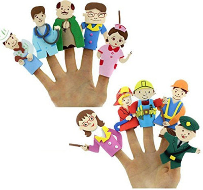 

Creative India Exports 10 Pcs Finger Puppets - 9 cm(Multicolor)
