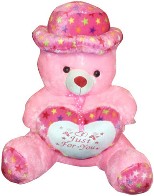 

Riya Enterprises Star Cap Teddy - 70 cm(Pink)