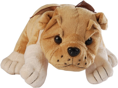 

Soft Buddies Lying Bull Dog - Small - GoldenB - 15 inch(Brown)