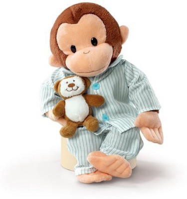 

Russ Berrie Curious George In Pajamas 12" Plush - 20.47 inch(Brown)