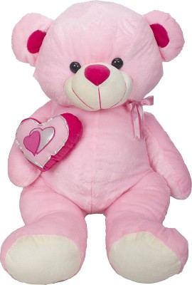 Sana Cuddle Bear With Heart Pink  - 55 cm(Pink)