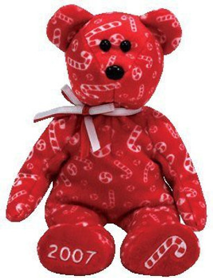 

ty Beanie Babies Candy Canes Bear Red (Hallmark Exclusive)(Red)