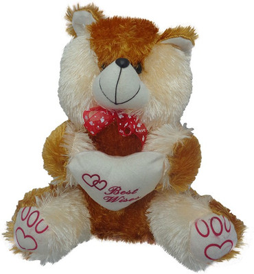 

Art N Hub Teddy With Heart (H-36cm) - 36 cm(Brown)