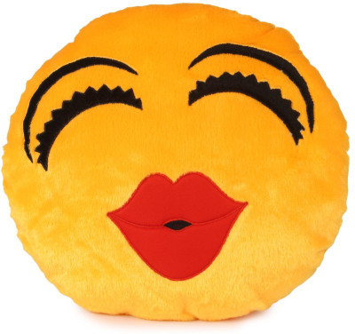 

Deals India Kiss Soft Kiss Smiley Cushion - 35 cm(Yellow)