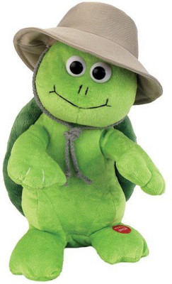 

Chantilly Lane 12" Rv Traveling Turtle Sings "I Have Been Everywhere Man" - 15.75 inch(Green)