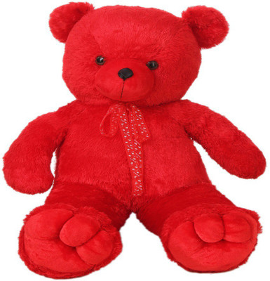 

ToynJoy 4.5 Feet Cute Soft & Cuddly Red Teddy Bear Stuffed Toy - 54 inch(Red)