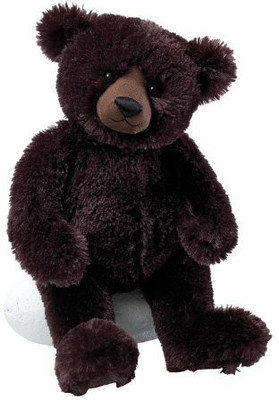 

Enesco Gund Matisse Very Dark Brown 14" Bear Plush(Black)