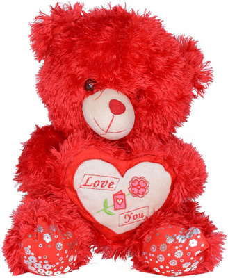 

Atorakushon Cute Musical Lighting Soft Love Teddy Bear - 40 cm(Multicolor)