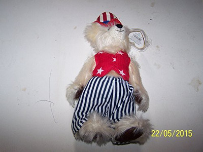 

ty Attic Treasures Uncle Sam Bear - 6 inch(White)