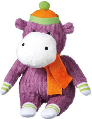 Monkeez "Emma" Mini Purple Hippo Plush - 7 inch(Purple)