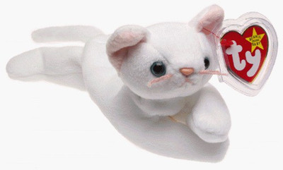 

TY Beanie Babies Flip The Cat(White)
