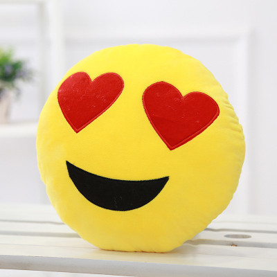 

Tickles Whatsapp sofa Smiley Emoticon Heart Eyes - 33 cm(Yellow)