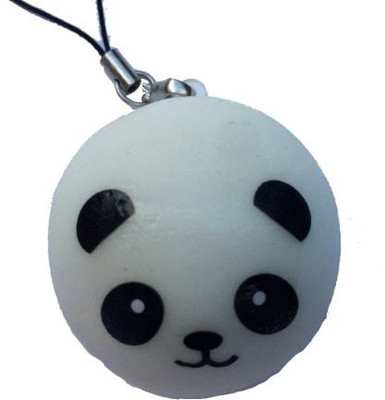 

Kawaii Panda Bear Bun Squishy Cellphone Charm - 30 cm(White)