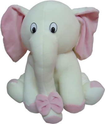

GRAHCJOWS CREATIONS Elephant - 15 cm(Cream/pink)