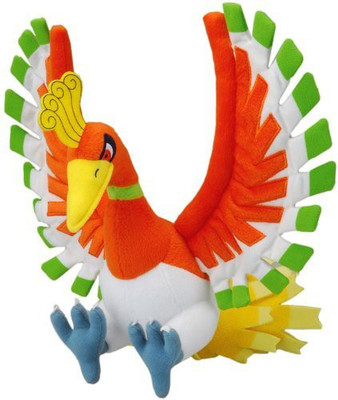 

Takara Tomy Official Nintendo Pokemon Diamond & Pearl Plush 11" Hooh - 12 inch(Red)