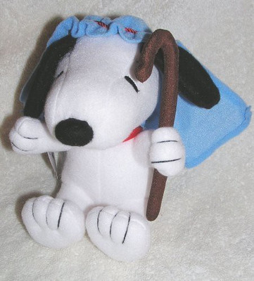 

Hallmarc Peanuts Collectible 6" Plush Snoopy Little Shepherd(White)
