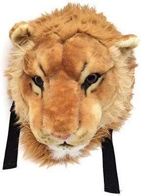 

VIAHART Authentic Tigerdome Lion Head Backpack Bag Knapsack(Brown)