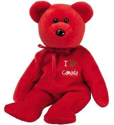 

TY Beanie Babies 1 X Canada The Bear (I Love Canada Canada(Red)