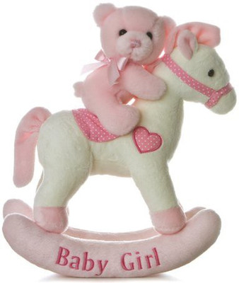 

Aurora Baby Plush Rocking Horsepink/White - 12 inch(Pink)