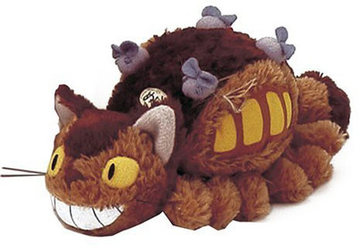 

Totoro Studio Ghibli My Neighbor 8" Cat Bus Plush W/ Gray - 12 inch(Brown)
