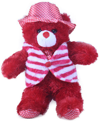 

Tickles Cool Teddy With Jacket - 36 cm(Red)