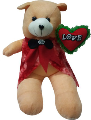 

Aparshi Smart Teddybear with love heart stuffed soft toy - 70 cm(Multicolor)