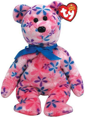 

ty Beanie Babies Funky Flower Print Bear (Pink)(Pink)