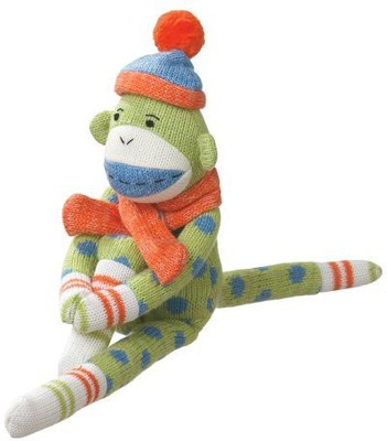 

MVP Brands reese polkadot monkey collectible green small - 8 inch(Green)