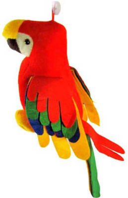 

Demkas Musical Parrot With Tail - 30 cm(Red)