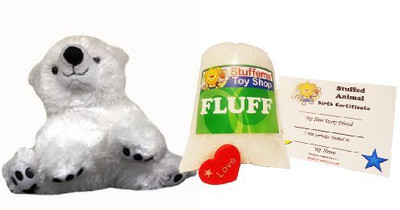 

Mini Plush Make Your Own Animal Mini 8 Inch Soft Polar Bear Teddy Kit - 20 inch(White)