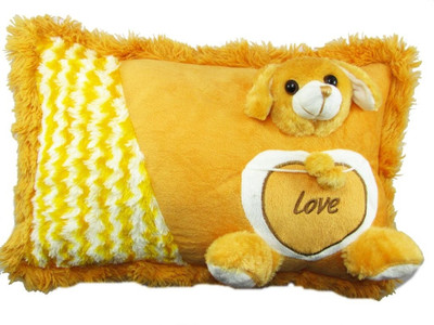 

Tickles Dog Pillow - 14 inch(Brown)