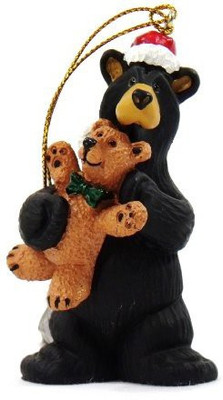 

Bearfoots Bears by Jeff Fleming Bearfoots Bear Teddy Bear Hugs Ornament - 8 inch(Black)