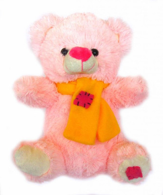 

Tickles Scarf Teddy Small - 10 inch(Yellow, Pink), Pink;yellow