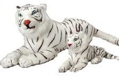 

US Toys Realistic White Tiger1 Plush Per Package18 X 8 X 09 Inches(White)