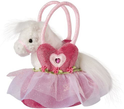 

Douglas Cuddle Toys Pink Ballerina Bag With White Horse(White)