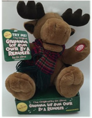 

Dr. Elmo Plush Reindeer Plays "Grandma Got Run Over A Reindeer" - 10 inch(Brown)