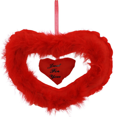 

DealBindaas DealBindaas Valentine Double Heart Red Stuff - 18 cm(Multicolour)