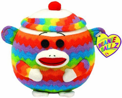 

TY Beanie Babies Sock Monkey Rainbow - 19 inch(Red)