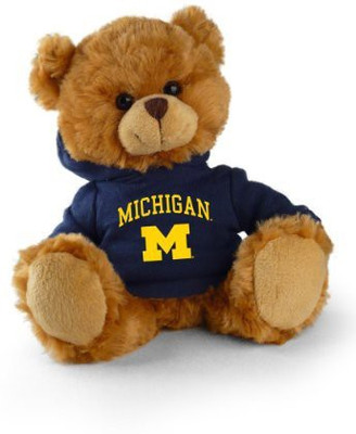 

Plushland Michigan Wolverines Ncaa 8" Plush Hoody Teddy Bear(Brown)